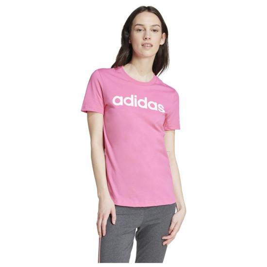 Adidas Γυναικεία κοντομάνικη μπλούζα Loungewear Essentials Slim Logo Tee